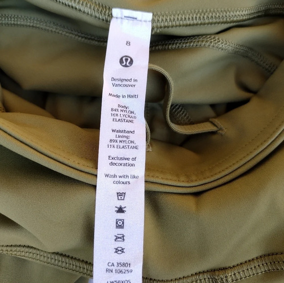 Lululemon Fast And Free 25" Hi-Rise Tight Bronze Green 8 (W5BXQS) - Picture 6 of 6